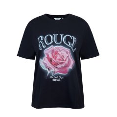 Firetrap Women's Grunge Regular Fit T-Shirt Rose