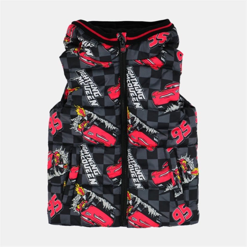 Character Unisex Kids Disney 3-Piece Fleece-Lined Gilet Cars