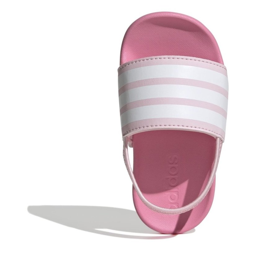 adidas Adilette Estrap Slides Infants Pink/White