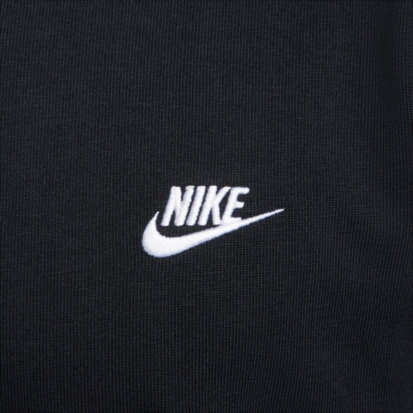 Nike Club Men's Long-Sleeve Knit Polo Black/White