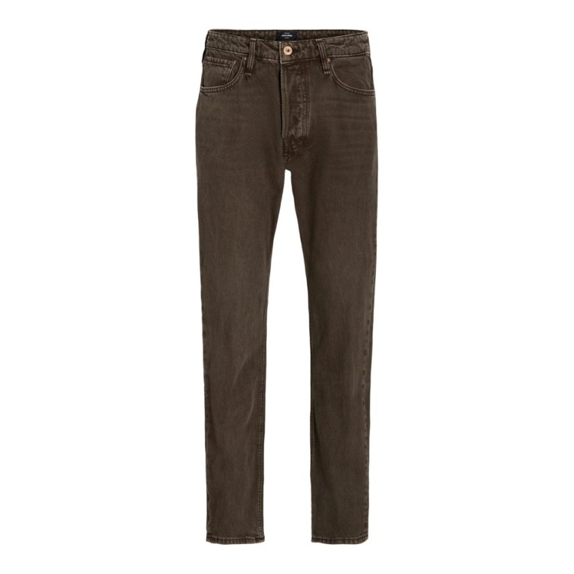 Jack and Jones Men's Chris Cooper Straight Leg Jeans Chocolate Brown