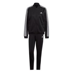 adidas Essentials 3-Stripes Tracksuit Black-White