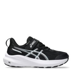 Asics Gt-1000 14 Ps Road Running Shoes Unisex Kids Black/Steel Gry