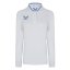 Castore Long Sleeve Polo Top Womens White/Blue