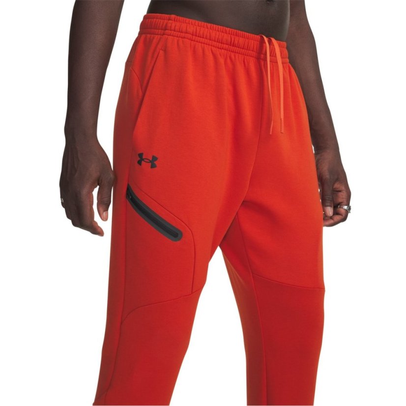 Under Armour Men's Unstoppable Closed Hem Fleece Joggers Surplus Orange