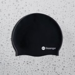 Slazenger Adults Silicone Swim Cap Black