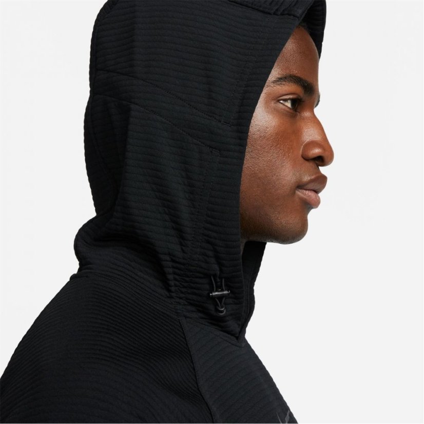 Nike Pro Dri-FIT Men's Fleece Fitness Pullover Black/Grey
