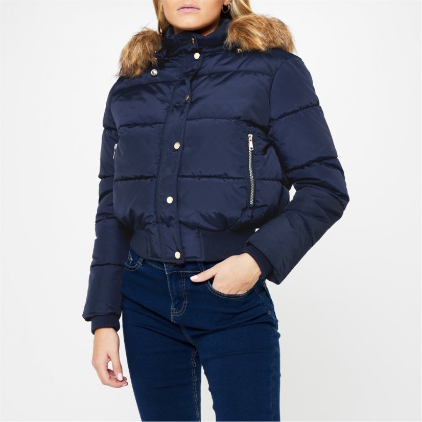 Golddigga Bubble Jkt Ld31 Navy