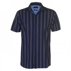 Pierre Cardin Reverse Stripe Shirt velikost L
