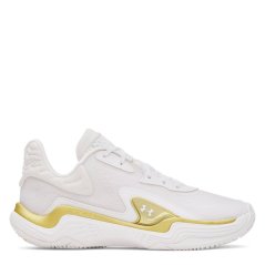 Under Armour Men's Spawn 7 Basketball Trainers White
