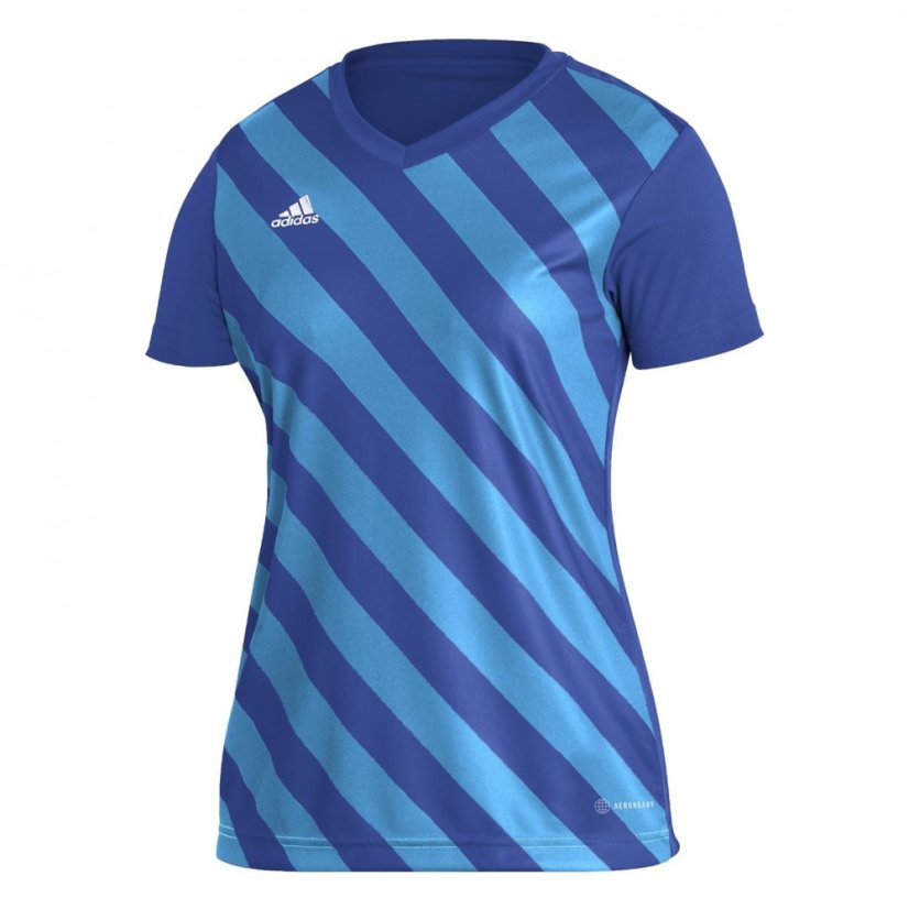 adidas Entrada 22 Graphic Jersey dámske tričko T Ryl Bl/ASR