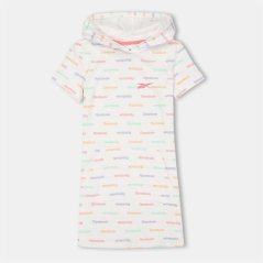 Reebok Kids' Rainbow T-Shirt Dress White