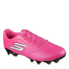 Skechers Razor Adults Academy Firm Ground Football Boots Pink/Black