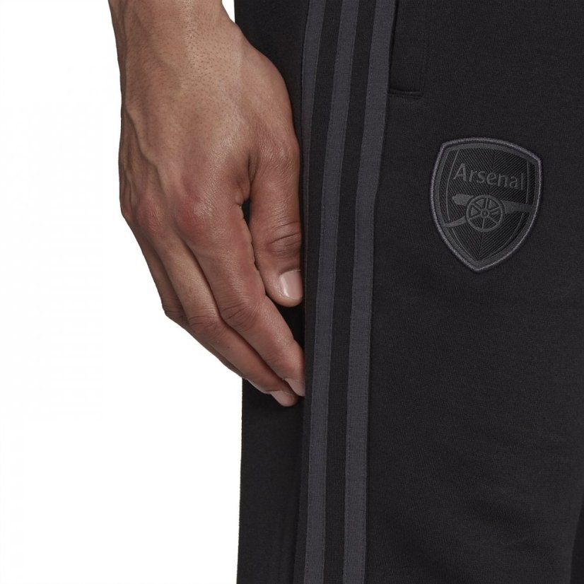 adidas Arsenal Dna 3-Stripes Sweat Tracksuit Bottoms Mens Bottom Black