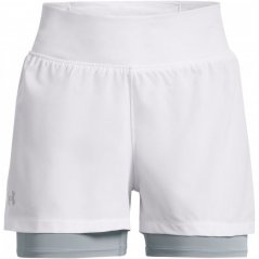 Under Armour Run Stamina 2-in-1 Shorts White/Reflect