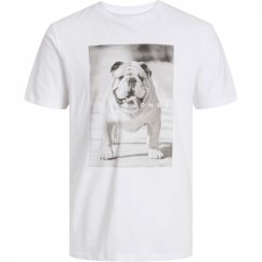 Jack and Jones Bulldog pánské tričko White