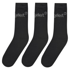 Gelert 3 Pk Thermal Socks Mens Size 7-11 Black