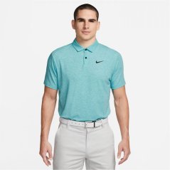 Nike Dri-FIT Tour Men's Heathered Golf Polo Teal Nebula/White