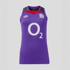 Umbro England Rugby Vest 2024 Womens Violet/Red