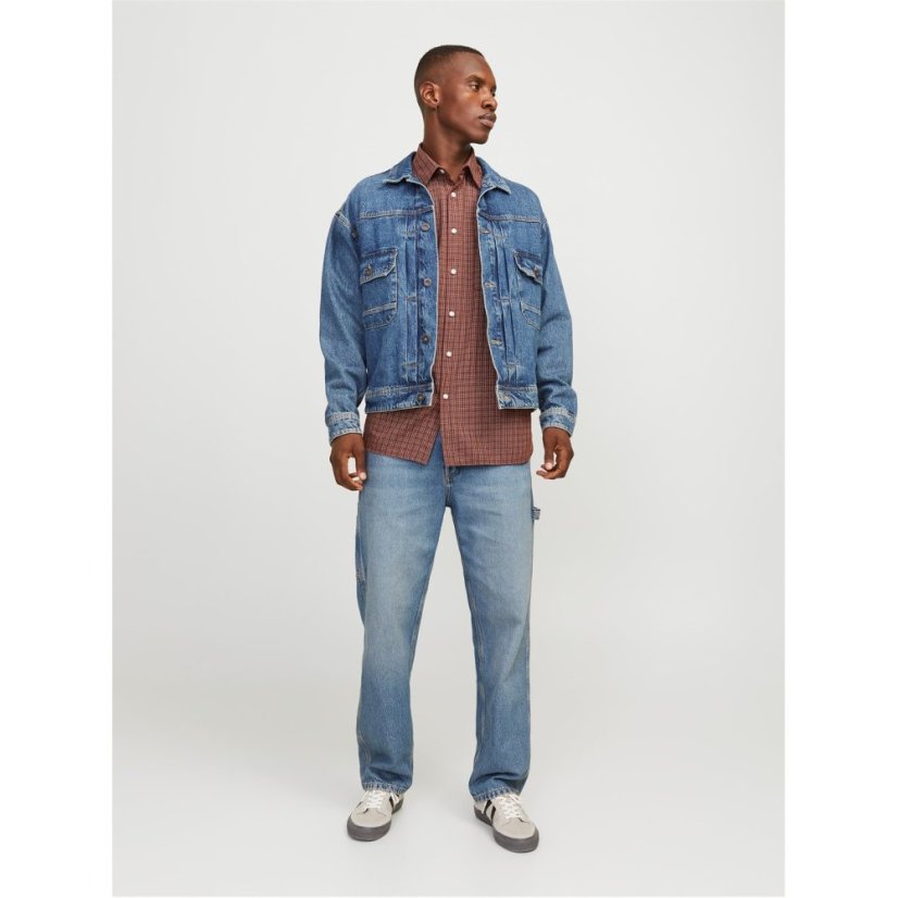 Jack and Jones Men's Eddie Carpenter Jeans Blue Denim