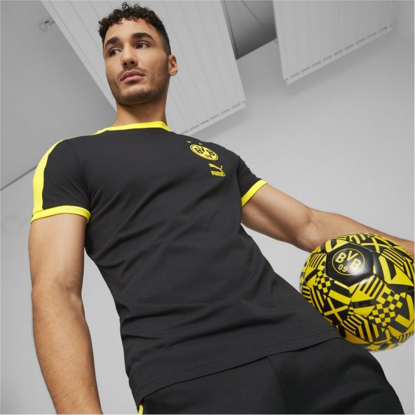 Puma Borussia Dortmund T7 Tee Adults Black/Yellow