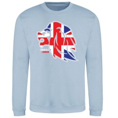 Lonsdale Printed Logo Sweat Sky Blue 3