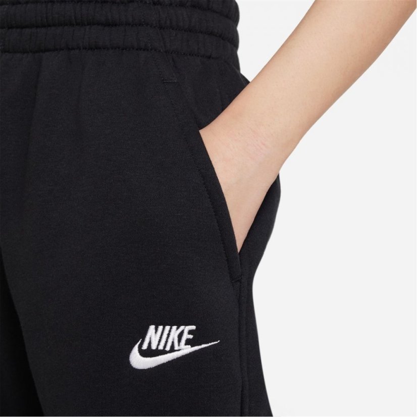 Nike Sportswear Club Fleece Big Kids' (Girls') Loose Pants Black/White