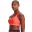 Under Armour Womens Infinity Mid Covered Sports Bra Tangerine/Red