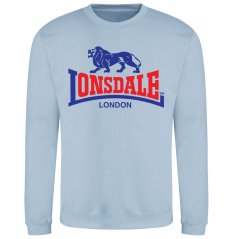Lonsdale Printed Logo Sweat Sky Blue 2