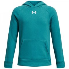 Under Armour Logo OTH Hoodie Junior Boys CircTeal/Wht