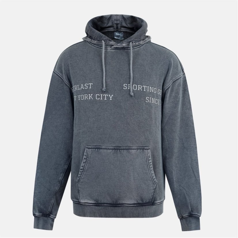 Everlast Men's NYC Pull Over Hoodie Washed Grey