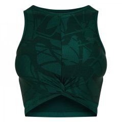 Reebok Women's Shiny Yoga Scribble Crop Top Forgrn