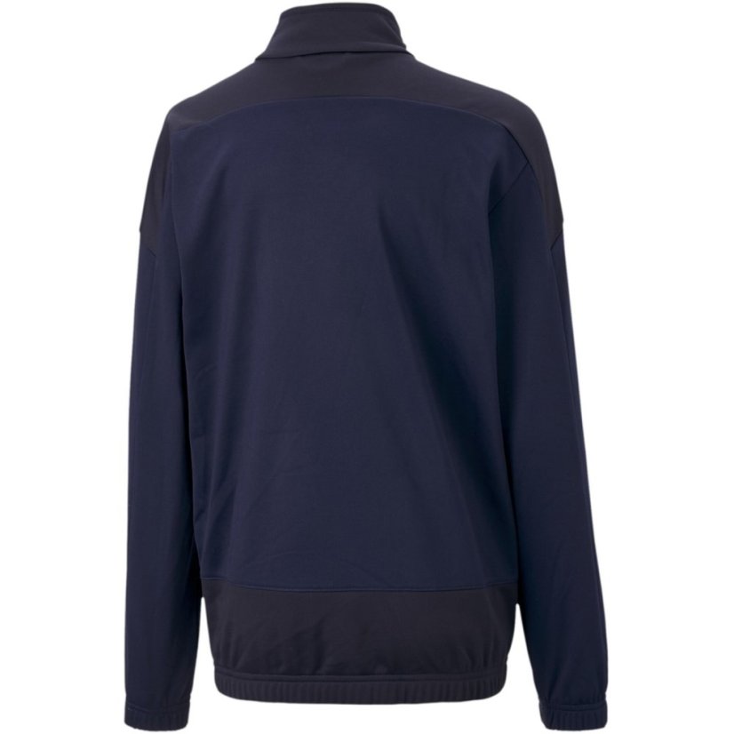 Puma Kids' Team Goal Long Sleeve Performance Training Jacket Peacoat/Blue