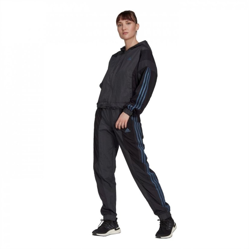 adidas Gametime Tracksuit Womens Black