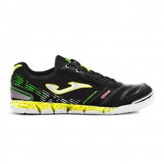 Joma Mundial Leather Indoor Football Trainers Black/FluYellow