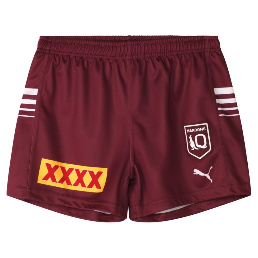 Puma Queensland Maroons 2024 Replica pánské šortky Burgundy