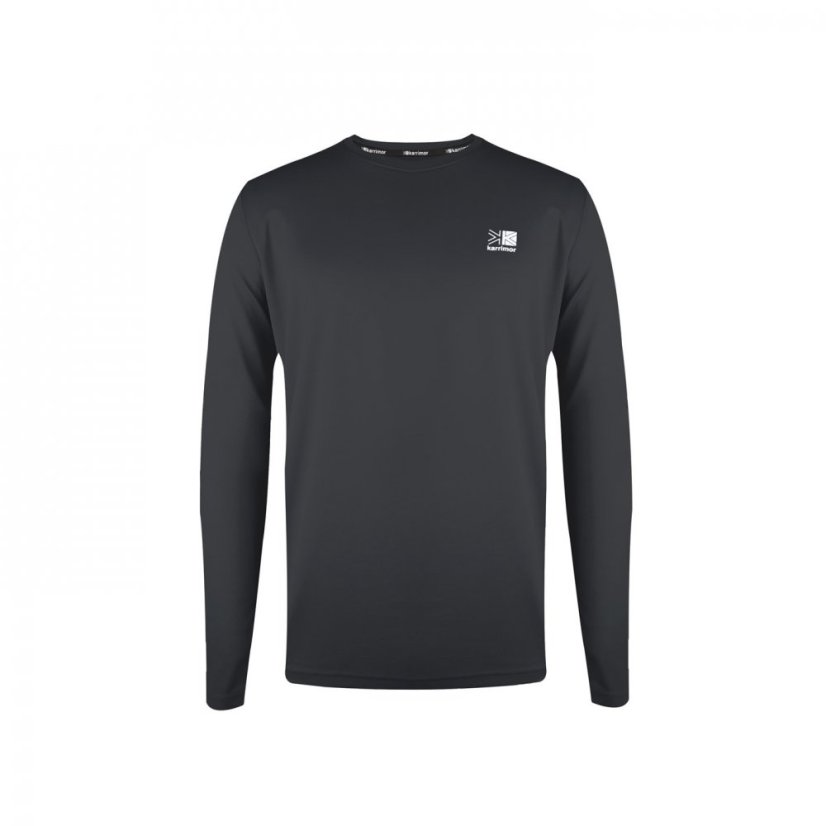 Karrimor Long Sleeve Run pánské tričko Charcoal