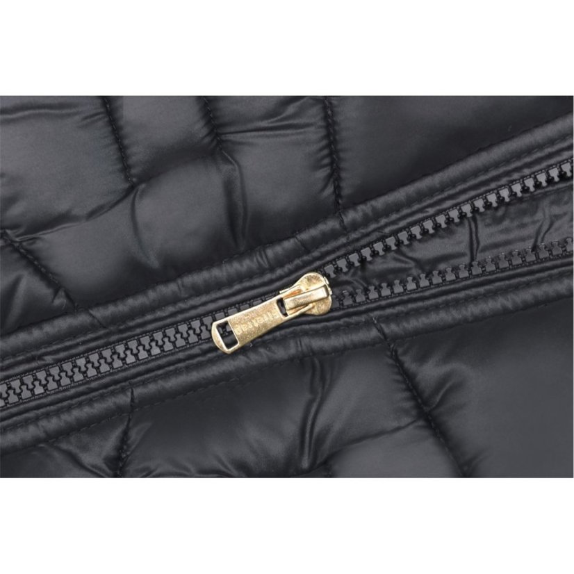 Firetrap Kids Fur Trimmed Hood Long Sleeve Short Puffer Jacket Black