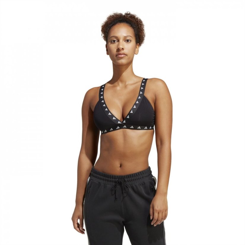 adidas Purebare Light-Support Bra Womens Low Impact Sports Black