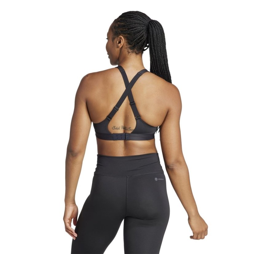 adidas TLRDREACT Training High-Support Bra Black/White