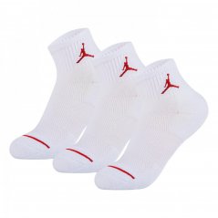 Air Jordan Jumpman 3 Pack Quarter Socks Infants White
