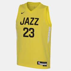 Nike Utah Jazz Jersey 25/26 Kids Yellow Strike