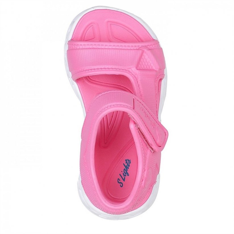 Skechers Foamies: Heart Lights Sandal - Always Flashy Pink