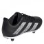 adidas Junior Soft Ground Rugby Boots Blk/Wht/Slvr