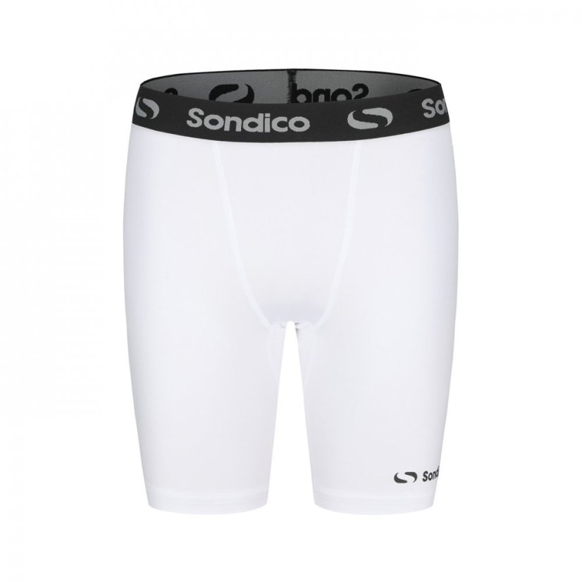 Sondico Core 6 Base Layer Shorts Mens White