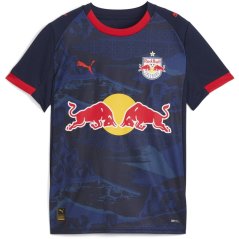 Puma RB Salzburg Away Shirt 2025 2026 Juniors Navy/Red