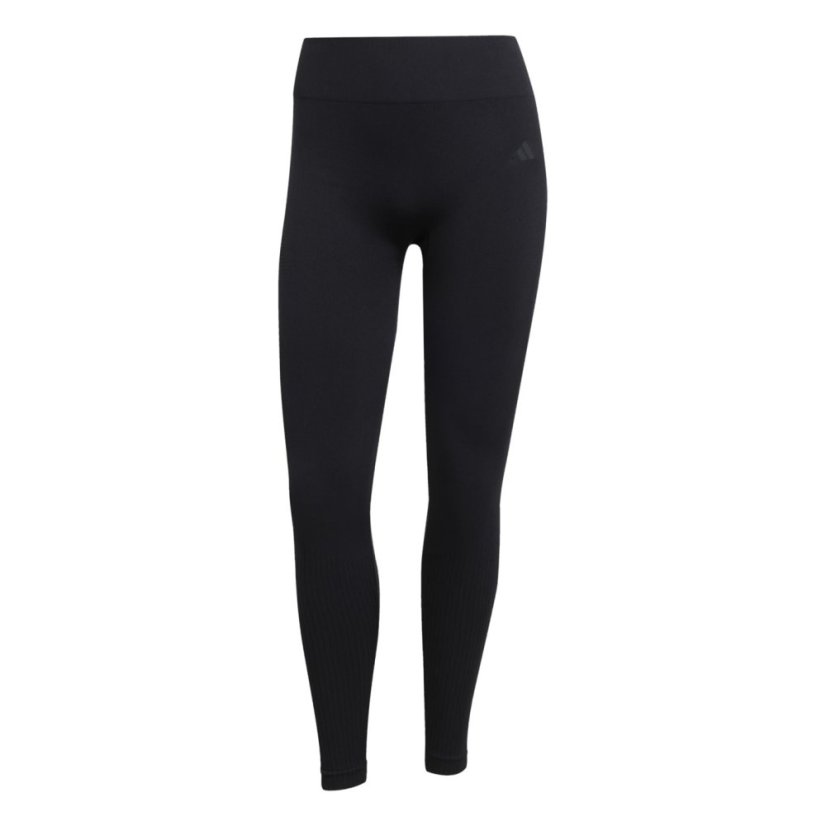 adidas Workout Essentials Full-Length Knit Leggings Womens Black