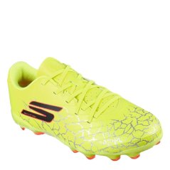 Skechers SKX 01 Youth Juniors Firm Ground Football Boots Yellow/Black