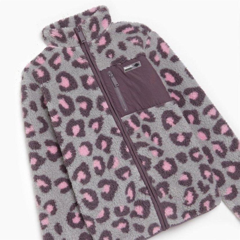 Bench Borg Grey Leopard Print Fleece Grey