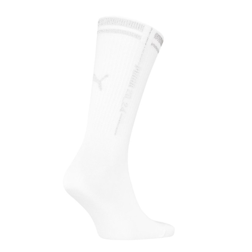 Puma Adults Glow Crew Sock White